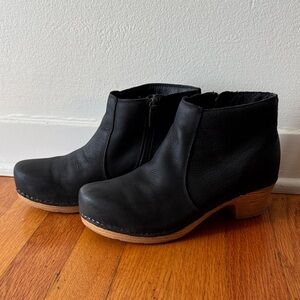 Dansko Maria Black Leather Boots